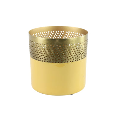 Countryfield theelichthouder tina geel 10 cm | 8 stuks