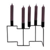 Candelabro Senza zig zag negro 27 cm | 8 piezas