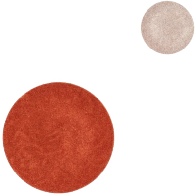Daan plato decorativo de madera curvada melamina brillo naranja dorado 18 cm 2 surtidos | 36 piezas