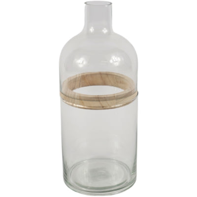 Jarrón cristal transparente 28,7 cm 3 piezas | 9 piezas