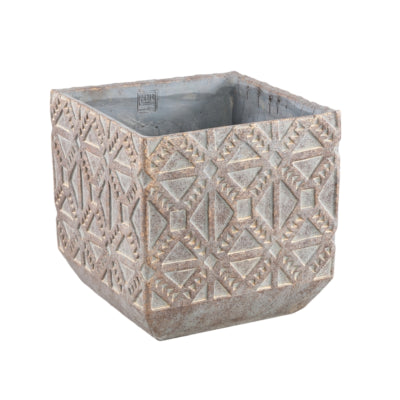 Vaso da fiori Ptmd Jenah marrone l 30 cm | 2 pezzi