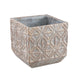 Ptmd bloempot jenah bruin l 30 cm | 2 stuks