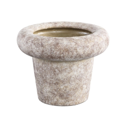 Maceta ptmd relandi l gris 31 cm | 2 piezas