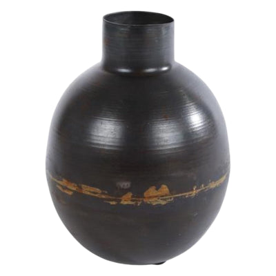 Vaso Cozydecor nascosto in metallo marrone antico