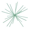 Housevitamin ornament firework metaal mintgroen 25 cm | 12 stuks