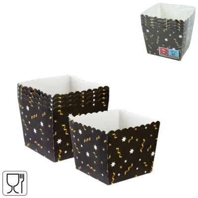Ty contenitori usa e getta par nero 9 cm 4 pezzi | 90 pezzi