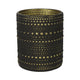 Portacandela Countryfield nelle m color oro nero 10 cm | 24 pezzi