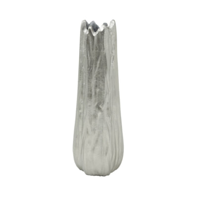 Ptmd Desagüe de jarrón color plata 32 cm | 4 piezas