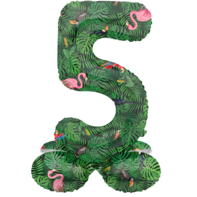 Folat folieballon staand 5 jungle vibe 41 cm | 20 stuks