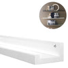 Mensola da parete in legno studio bianco 120 cm | 4 pezzi