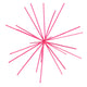 Housevitamin ornament firework metaal neon roze 25 cm | 12 stuks