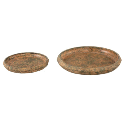 Ptmd schaal lourdes geel groen 25 cm | 12 stuks
