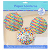 Lanterne Amscan buon compleanno 24 cm set da 3 | 12 pezzi