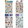 Licentie foamstickers holografisch 25 cm 4 assorti | 24 stuks
