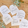 Piatti da tavola per matrimonio Ginger Ray 28,5 cm 6 pezzi | 20 pezzi