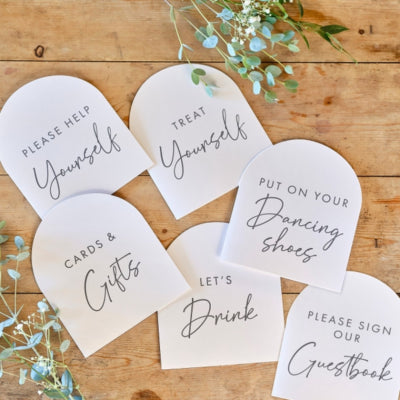 Piatti da tavola per matrimonio Ginger Ray 28,5 cm 6 pezzi | 20 pezzi