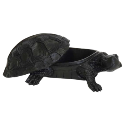 Housevitamin macetero tortuga negro 16 cm | 8 piezas