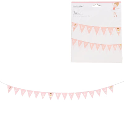 Ghirlanda Amscan buon compleanno ballerina 180 cm | 20 pezzi