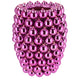 Vaso Daan in legno curvato palla di Natale fucsia 39 cm | 2 pezzi