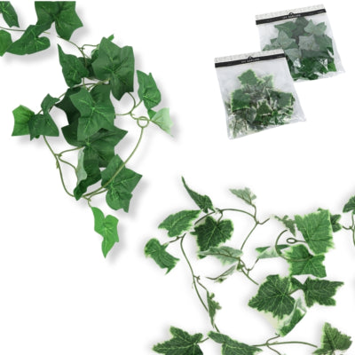 Ghirlanda di edera pianta artificiale 180 cm 2 assortiti | 24 pezzi