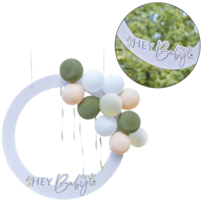 Ginger ray fotobooth frame hey baby 68 cm | 10 stuks
