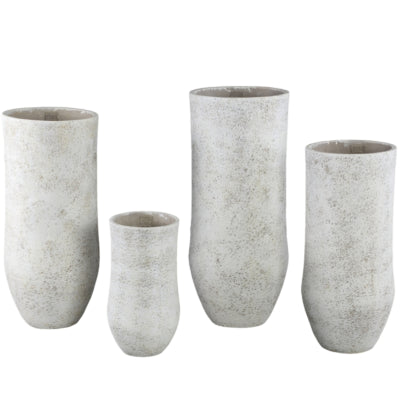 Maceta ptmd dorin alto l blanco 50 cm | 2 piezas
