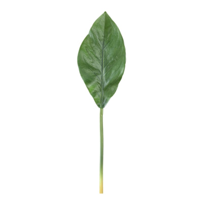 Ptmd ramo artificiale foglie verde scuro 70 cm | 12 pezzi