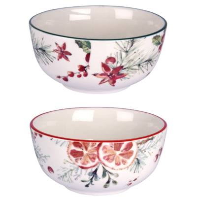 Cuenco porcelana Siaki 520 ml 2 surtidos | 12 piezas