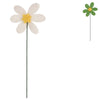 Fiore artificiale in feltro verde bianco 33 cm 2 assortiti | 24 pezzi
