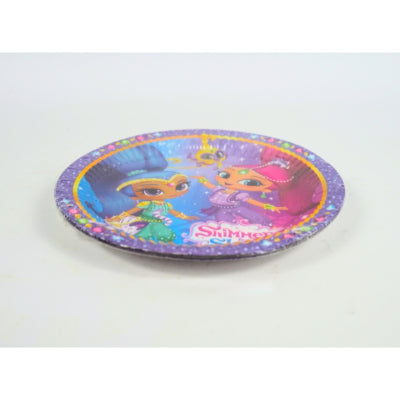 Wegwerp bordjes shimmer shine papier 8 stuks | 30 stuks