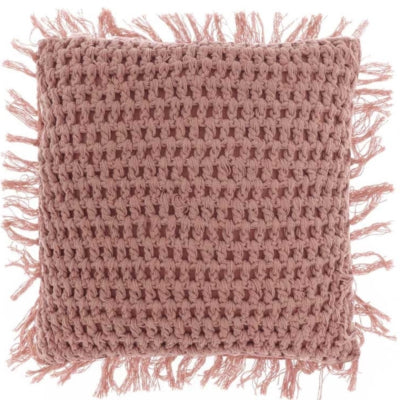 Cuscino living unico tufo rosa antico 45x45 cm | 6 pezzi