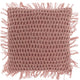 Cojín living único tufo rosa viejo 45 x45 cm | 6 piezas