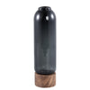 Ptmd vaas fleure grijs 27 cm | 4 stuks