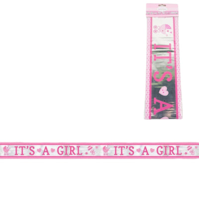 Banner foil Amscan è una ragazza 7,62 m | 36 pezzi
