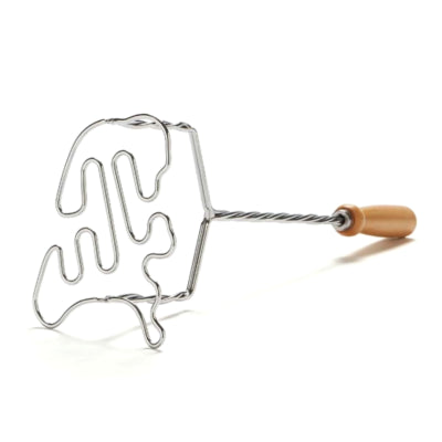 Schiacciatore olandese in metallo con manico in legno 37 cm | 40 pezzi