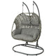 (r) silla egg silla colgante palermo gris claro 196 cm