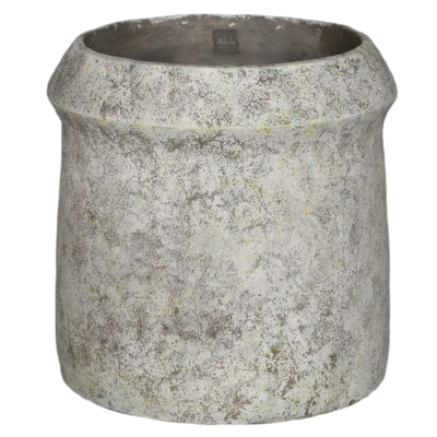 Ptmd vaso da fiori nimma xl grigio cemento 40 cm | 2 pezzi
