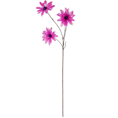 Flor artificial dalia violeta 86 cm | 12 piezas