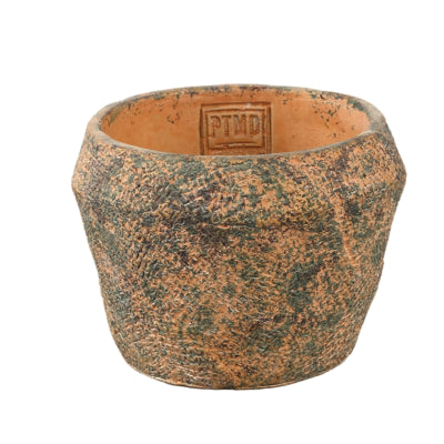 Ptmd macetero lourdes amarillo verde 12 cm | 12 piezas