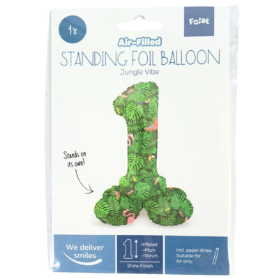 Folat folieballon staand 6 jungle vibe 41 cm | 20 stuks