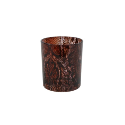 Countryfield theelichthouder kian s bruin 10 cm | 12 stuks