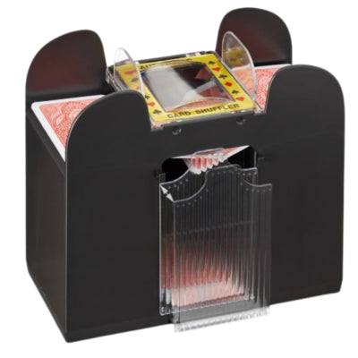 Relaxdays mescolatore di carte a batteria nero 6 mazzi | 6 pezzi