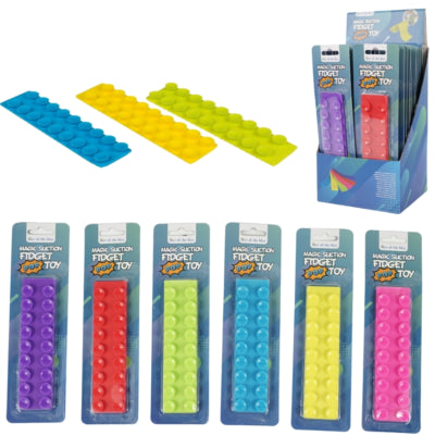 Fidget giocattolo pop-it 16 cm 6 assortiti | 48 pezzi