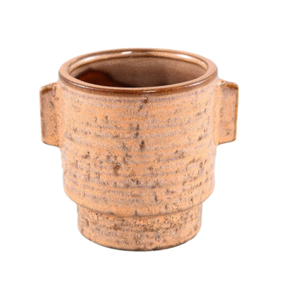 Ptmd vaso da fiori Katelynn ceramica s arancione 13 cm | 18 pezzi