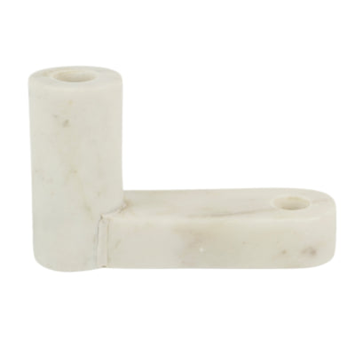 Candeliere in marmo bianco 17,5 cm | 4 pezzi