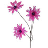 Flor artificial dalia violeta 86 cm | 12 piezas