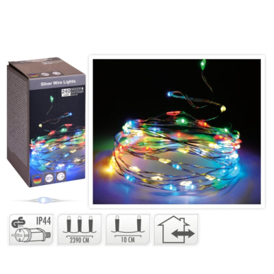 Cadena de luces 240 LED enchufe UE multicolor 24 metros | 12 piezas