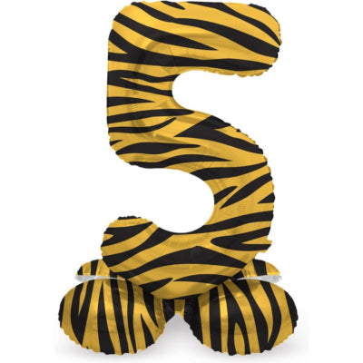 Globo foil folat de pie 5 tigre 41 cm | 20 piezas