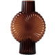 Vaso Ptmd zugar l marrone 40 cm | 2 pezzi
