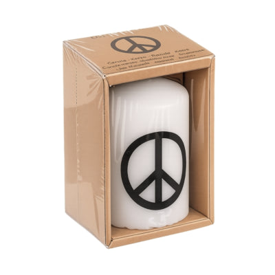 Vela pilar Out of the blue paz 6 x 8 cm | 16 piezas